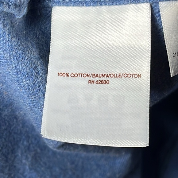 BLAKE SHELTON X LANDS END Men Blue Duck  Print Button Front Size M - Picture 8 of 8